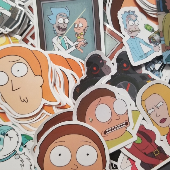 Large lot of Rick and Morty Stickers - Picture 2 of 4